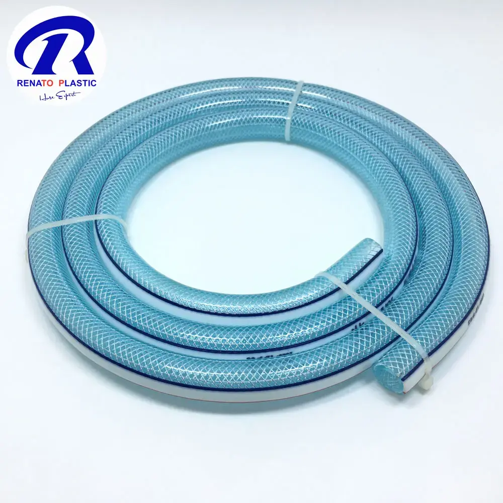 High Quality Flexible Fabric Nylon PVC Clear Braided Hose